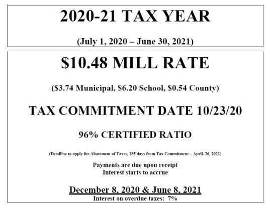 2020 Tax Committment Information
