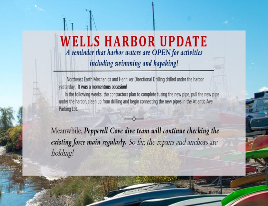 Wells Harbor Update 08-25-22