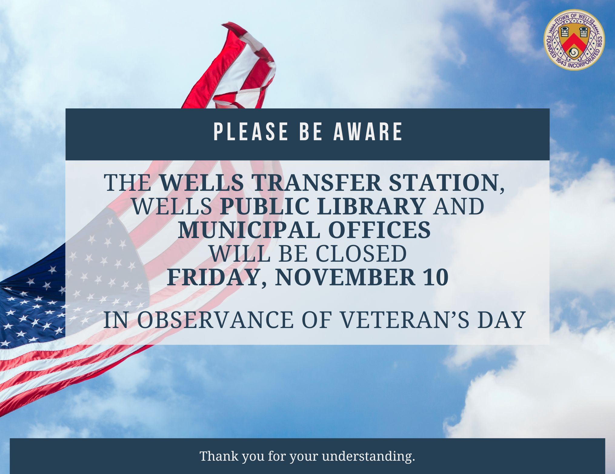 Newsflash item Veterans Day